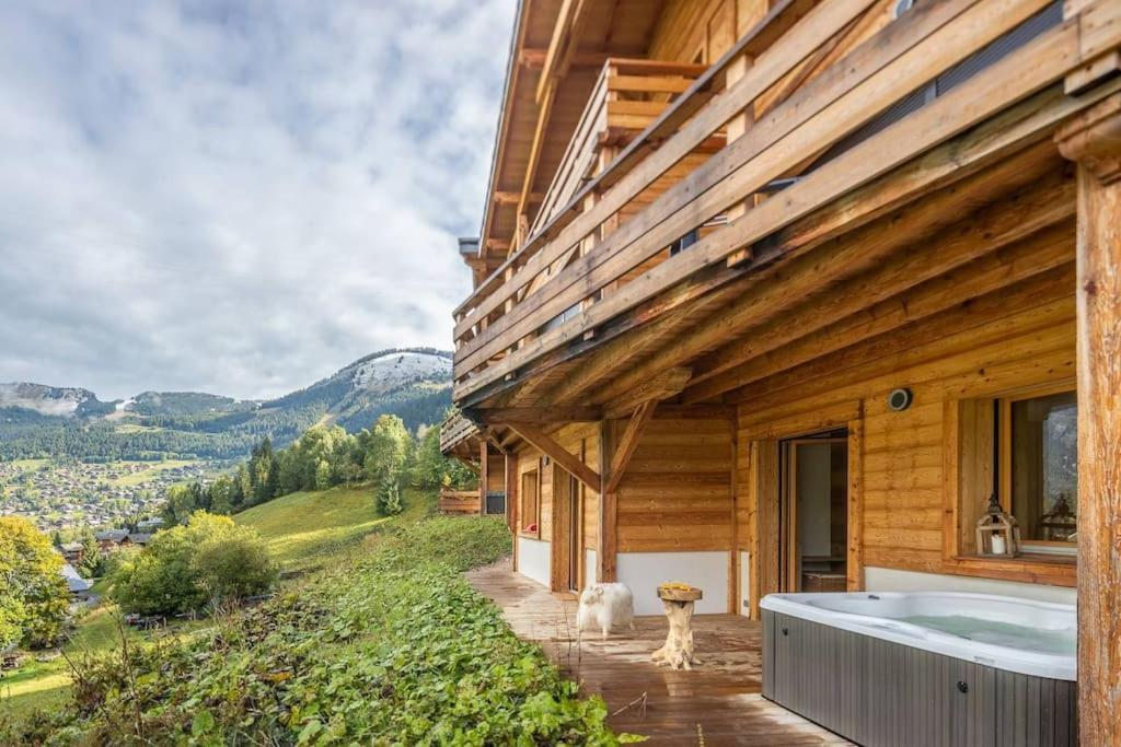 Chalet 1100 - Bo Immobilier Chatel - A Mi-Chemin Du Centre Et Du Linga - Jacuzzi Sauna Et Cheminee Eksteriør bilde