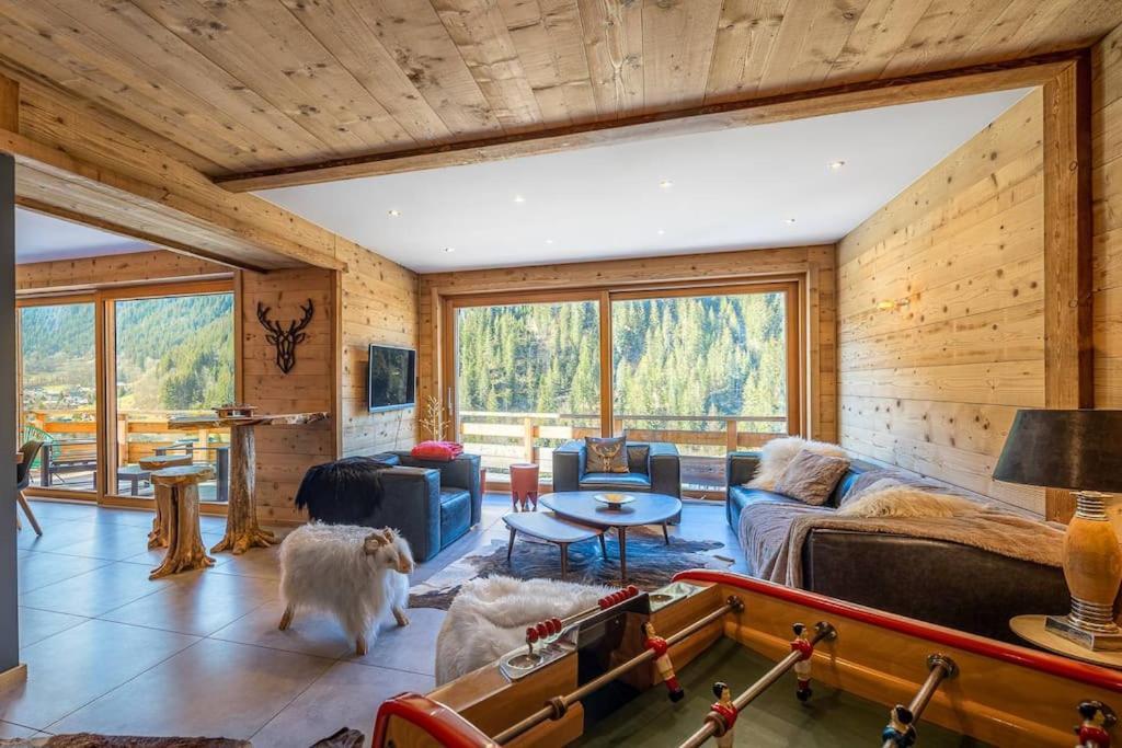 Chalet 1100 - Bo Immobilier Chatel - A Mi-Chemin Du Centre Et Du Linga - Jacuzzi Sauna Et Cheminee Eksteriør bilde