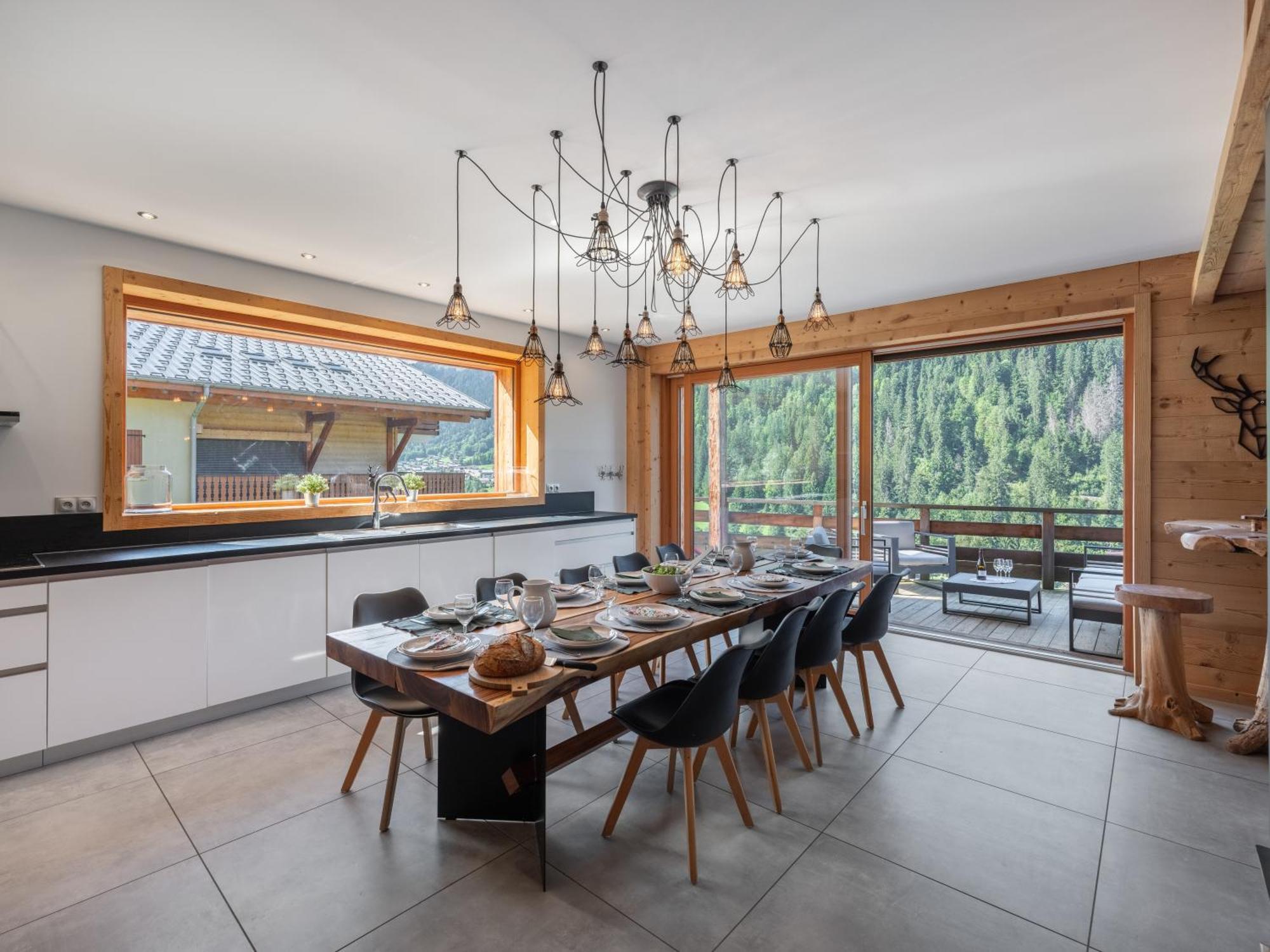 Chalet 1100 - Bo Immobilier Chatel - A Mi-Chemin Du Centre Et Du Linga - Jacuzzi Sauna Et Cheminee Eksteriør bilde