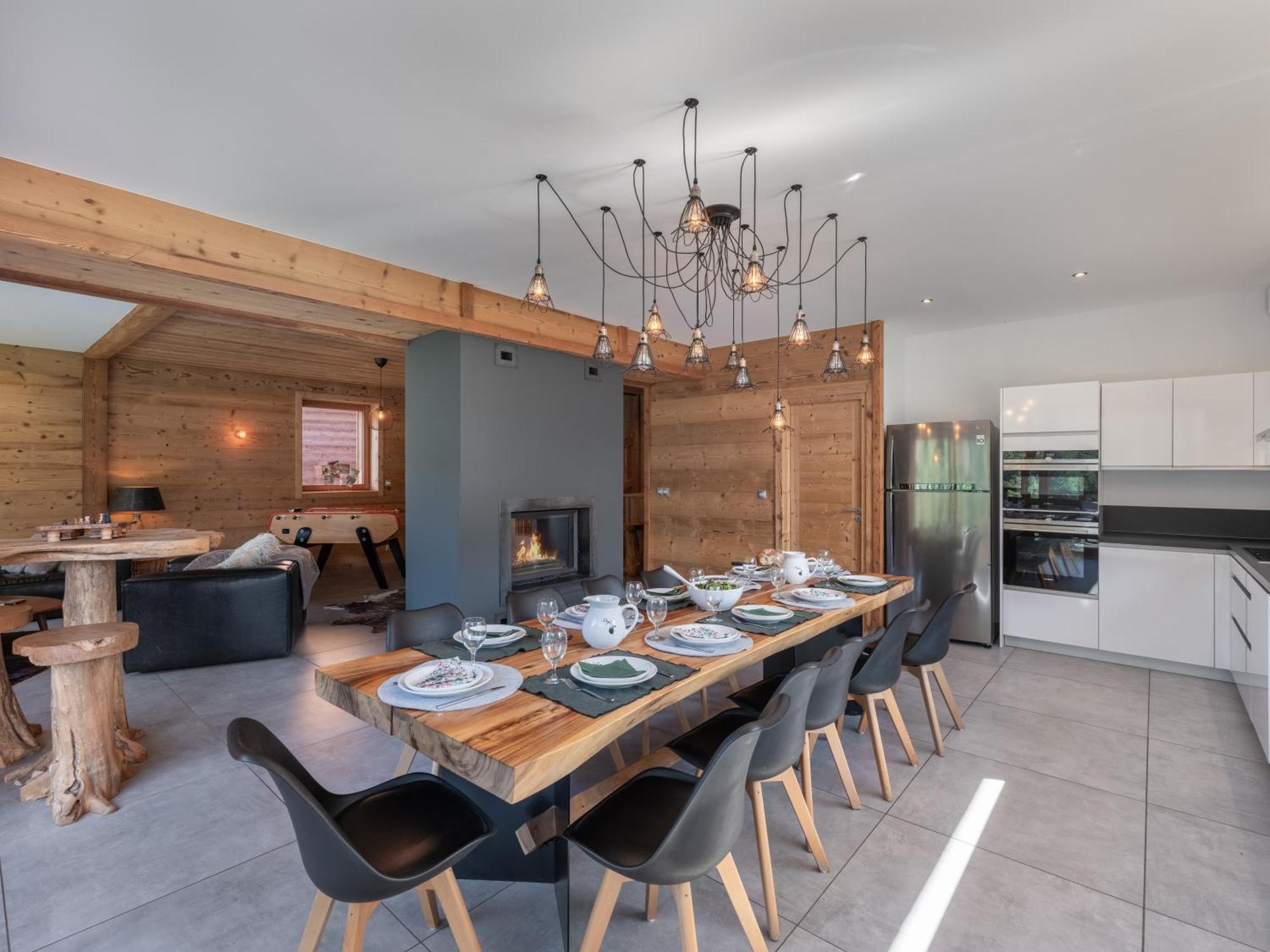 Chalet 1100 - Bo Immobilier Chatel - A Mi-Chemin Du Centre Et Du Linga - Jacuzzi Sauna Et Cheminee Eksteriør bilde