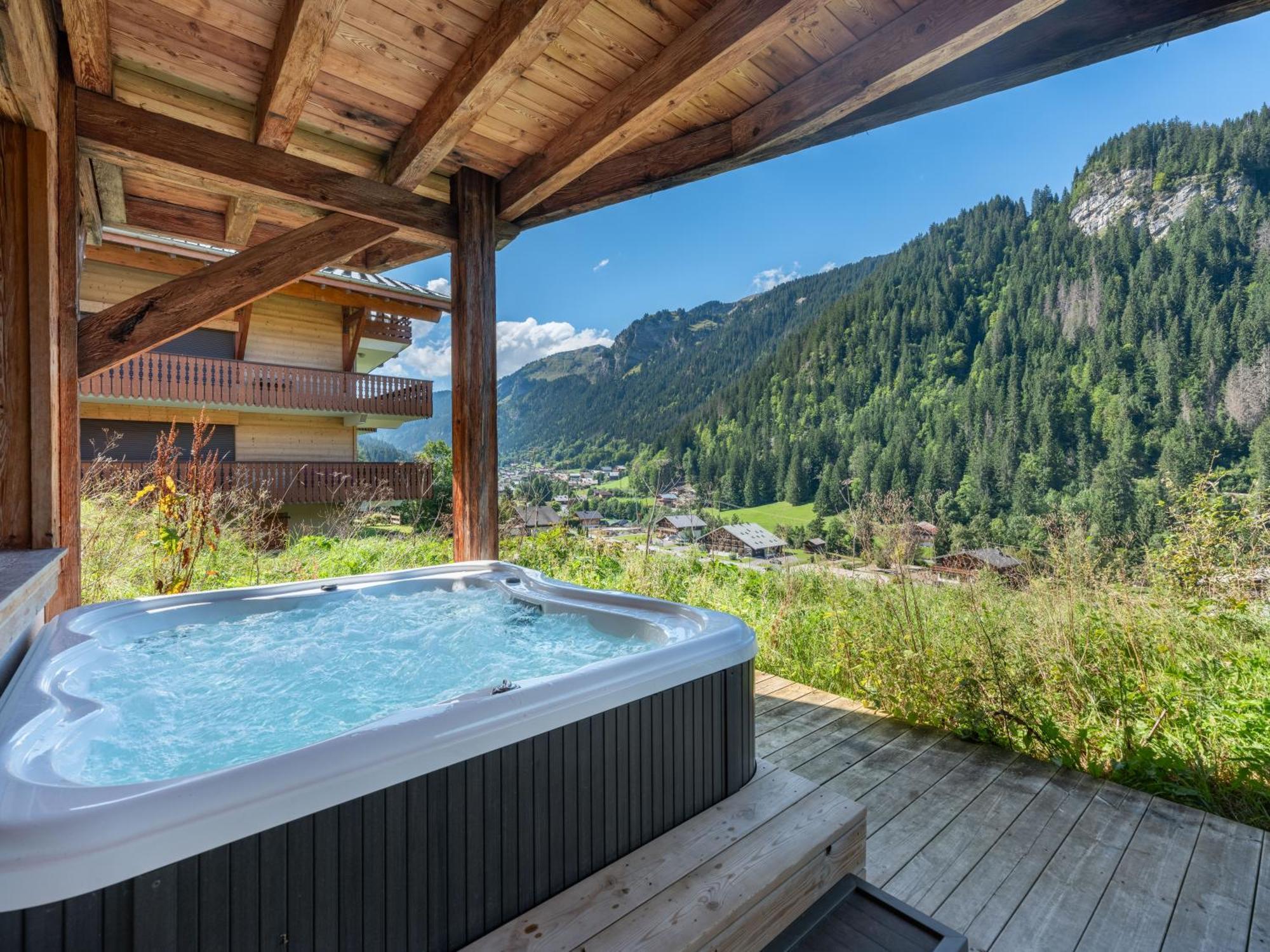 Chalet 1100 - Bo Immobilier Chatel - A Mi-Chemin Du Centre Et Du Linga - Jacuzzi Sauna Et Cheminee Eksteriør bilde