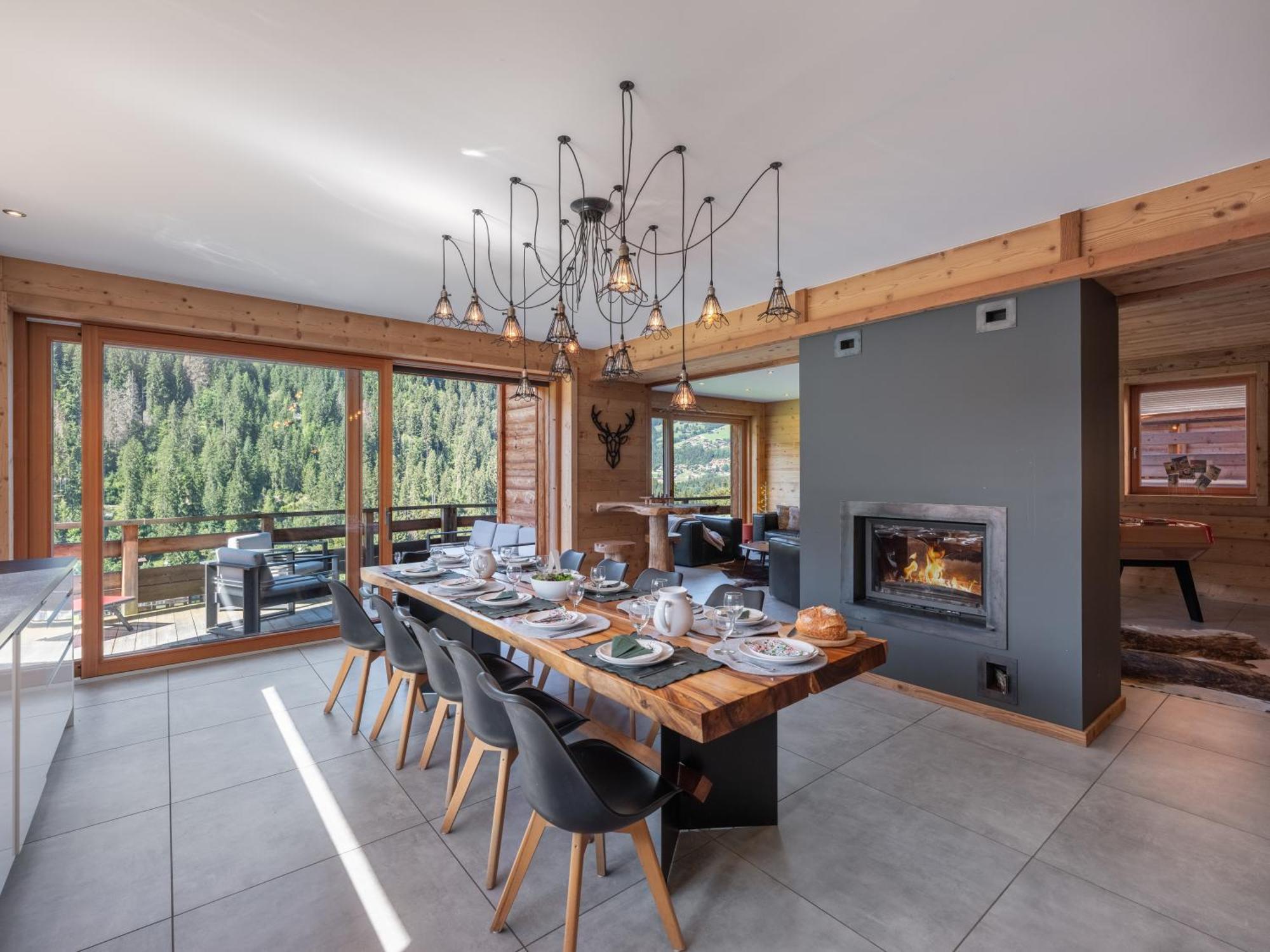 Chalet 1100 - Bo Immobilier Chatel - A Mi-Chemin Du Centre Et Du Linga - Jacuzzi Sauna Et Cheminee Eksteriør bilde